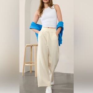 Athleta allure high rise pant bone color: size small tall